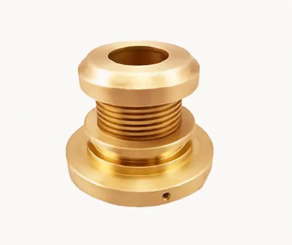 Gold plated Brass turning parts Small batch CNC Turning