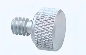 Stainless Steel CNC Turning Knurling Parts Knurled Head Screw M3