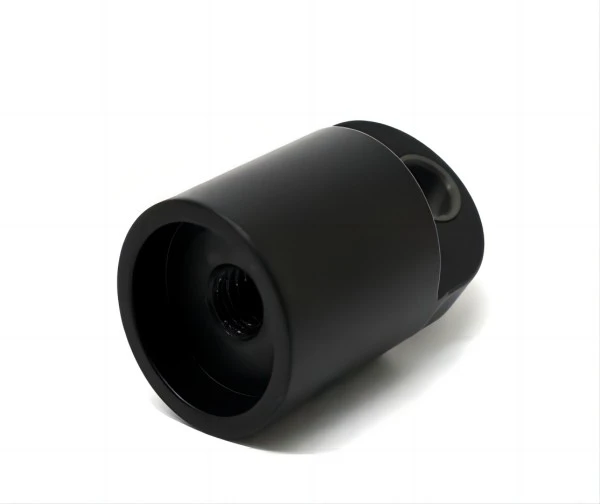 black color anodized cnc milling turning 7075 aluminum bush parts