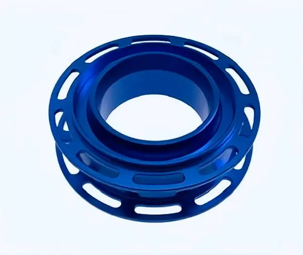 blue anodizing color 7075 aluminum cnc turning service parts