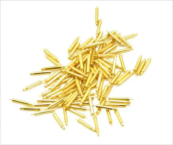 gold coating mini brass pin cnc turning precision cnc turning service