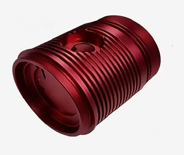 red anodized aluminum machined parts rapid prototyping cnc machining