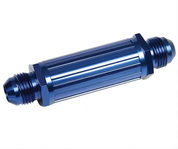 Blue Anodized Aluminum CNC Lathe-Milling Compound Machining Motor Shaft Parts