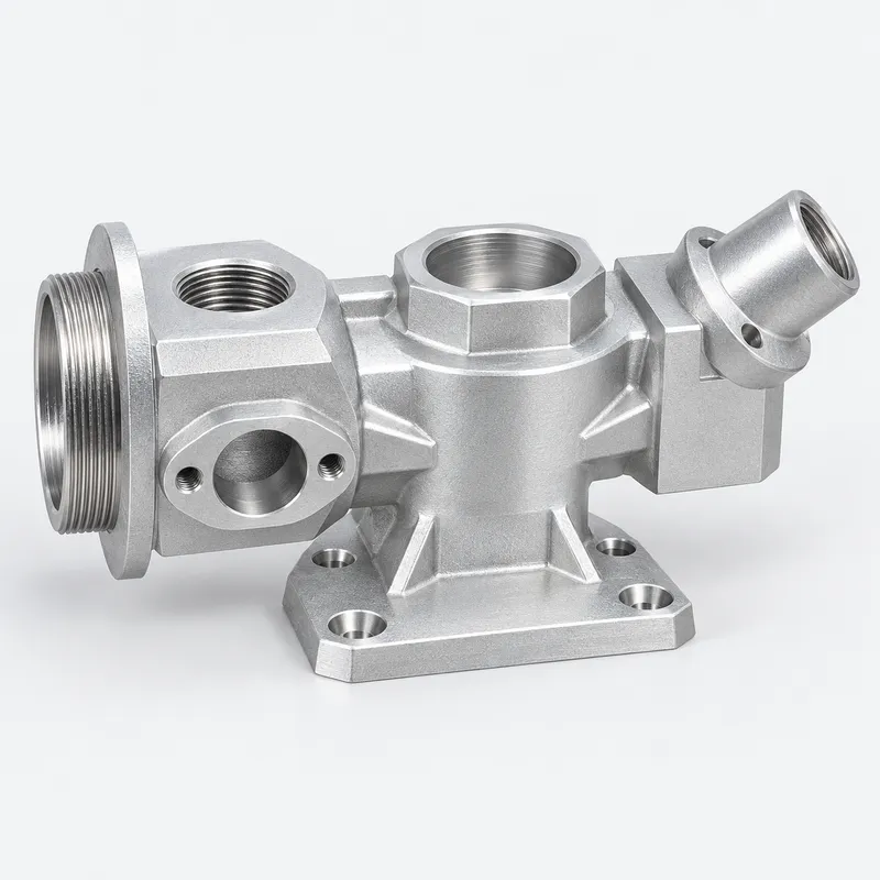 Five-Axis CNC Machining for a Multi-Port Aluminum Housing