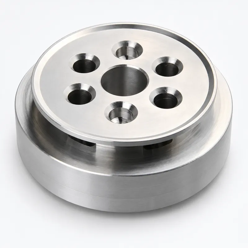 Turn-Mill Machined Aluminum Component for Optical Equipment