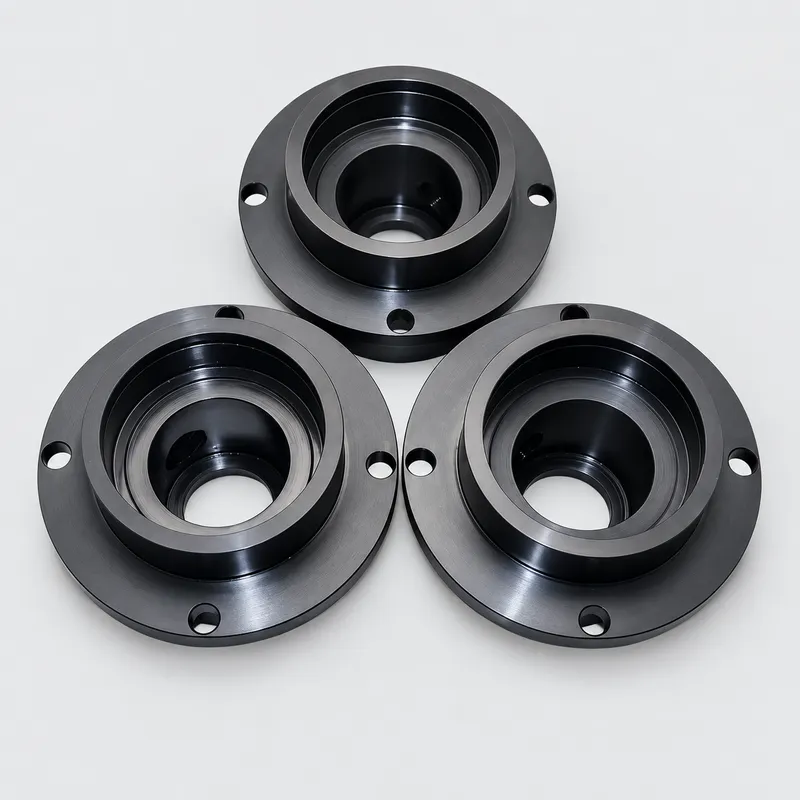 Custom Flanged Bearing Housing Made by CNC Turn-Mill Machining